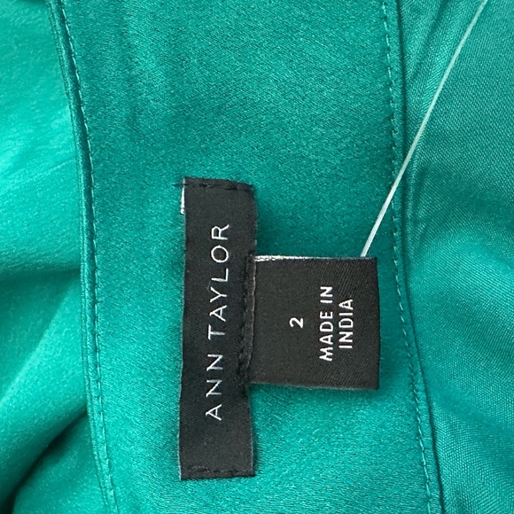 Ann Taylor Elegant Teal Wrap Dress - Picture 5 of 7